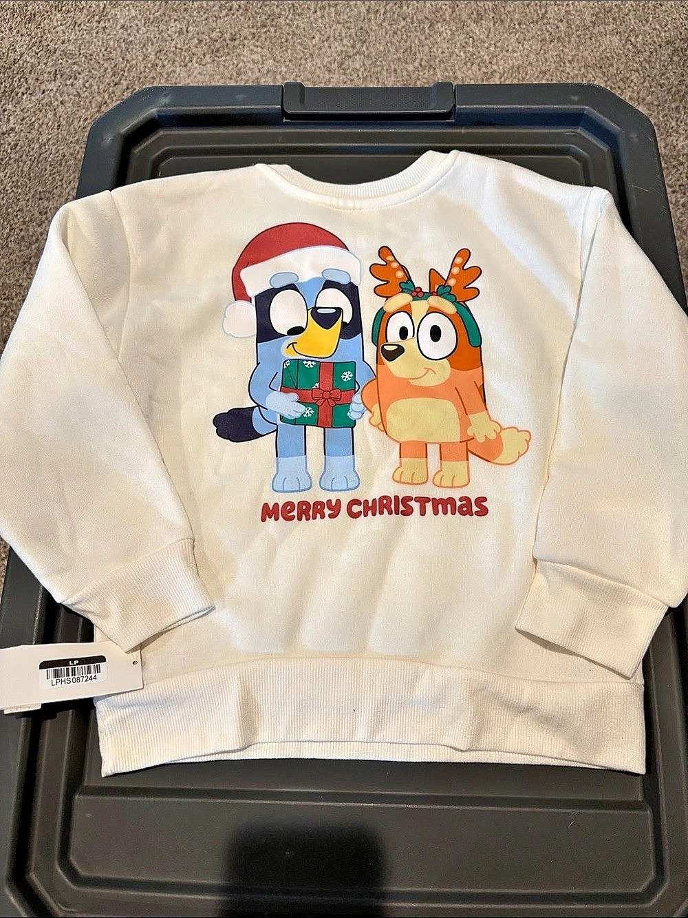Bluey Christmas Graphic Sweatshirt NWT